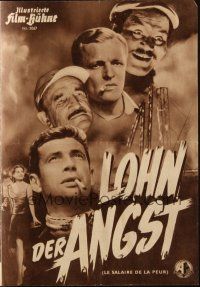 3a0524 WAGES OF FEAR German program '53 Yves Montand, Henri-Georges Clouzot, different images!