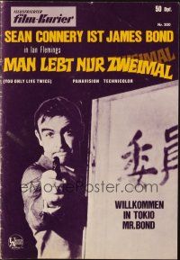 3a0545 YOU ONLY LIVE TWICE German program '67 cool different images of Sean Connery as James Bond!