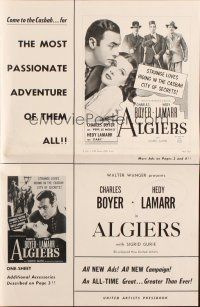 3a0779 ALGIERS pressbook R53 Charles Boyer loves sexy Hedy Lamarr, but he can't leave the Casbah!