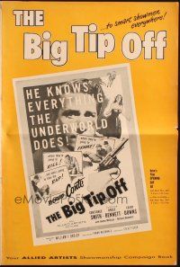 3a0799 BIG TIP OFF pressbook '55 Richard Conte knows everything the underworld does, film noir!