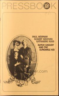 3a0813 BUTCH CASSIDY & THE SUNDANCE KID pressbook '69 Paul Newman, Robert Redford, Katharine Ross