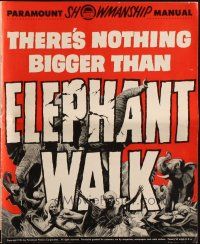 3a0854 ELEPHANT WALK pressbook '54 sexy Elizabeth Taylor, Dana Andrews & Peter Finch in India!