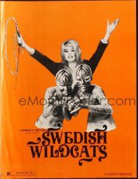 3a0856 EVERY AFTERNOON pressbook '72 Joe Sarno, Diana Dors with her sexy Swedish Wildcats!