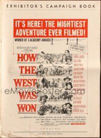 3a0904 HOW THE WEST WAS WON pressbook '64 John Ford epic, Debbie Reynolds, Gregory Peck & all-stars