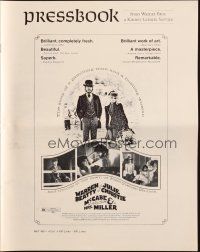 3a0954 McCABE & MRS. MILLER pressbook '71 directed by Robert Altman, Warren Beatty, Julie Christie