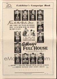 3a0991 O HENRY'S FULL HOUSE pressbook '52 Fred Allen, Anne Baxter, Jeanne Crain & Marilyn Monroe!