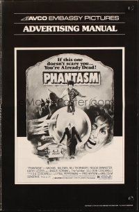 3a1006 PHANTASM pressbook '79 if this one doesn't scare you, you're already dead!