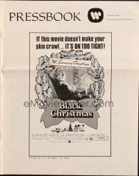 3a1072 SILENT NIGHT EVIL NIGHT pressbook '75 Black Christmas will surely make your skin crawl!