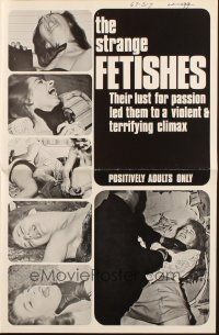 3a1099 STRANGE FETISHES pressbook '67 their lust for passion led them to a violent climax!