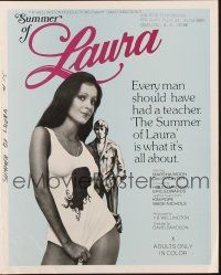 3a1106 SUMMER OF LAURA pressbook '76 every man should have had a teacher like sexy Marsha Moon!
