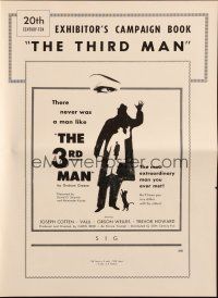 3a1143 THIRD MAN pressbook R56 Orson Welles, plus Cotten & Valli, Carol Reed classic film noir!