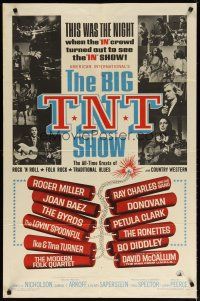 3b077 BIG T.N.T. SHOW 1sh '66 all-star rock & roll, traditional blues, country western & folk rock