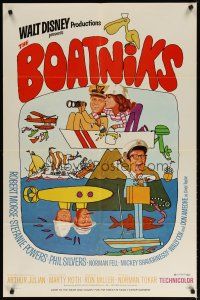 3b103 BOATNIKS style A 1sh '70 Walt Disney, Phil Silvers, Stefanie Powers, Robert Morse