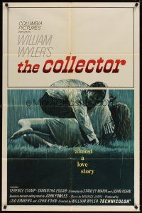 3b167 COLLECTOR 1sh '65 art of Terence Stamp & Samantha Eggar, William Wyler directed!
