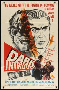 3b195 DARK INTRUDER 1sh '65 he kills with the power of demons a million years old!