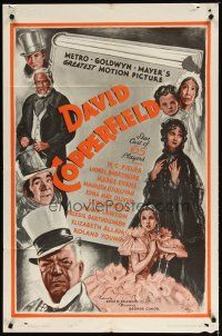 3b198 DAVID COPPERFIELD 1sh R62 W.C. Fields stars as Micawber in Charles Dickens' classic story!