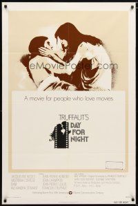 3b199 DAY FOR NIGHT int'l 1sh '73 Francois Truffaut's La Nuit Americaine, Jacqueline Bisset