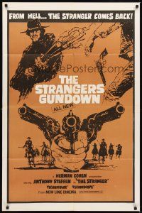 3b222 DJANGO THE BASTARD 1sh '69 Sergio Garrone spaghetti western, The Strangers Gundown!