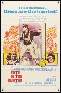 3b276 FATE IS THE HUNTER 1sh '64 Glenn Ford, Nancy Kwan, Rod Taylor, Suzanne Pleshette!