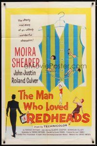 3b514 MAN WHO LOVED REDHEADS 1sh '55 Moira Shearer, John Justin & Roland Culver