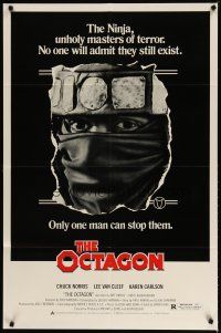 3b575 OCTAGON 1sh '80 Chuck Norris is the only man who can stop the unholy masters of terror!