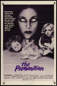 3b643 PREMONITION 1sh '75 beyond the power of an exorcist, damned souls dying to get out!