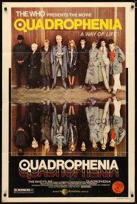 3b664 QUADROPHENIA style B 1sh '79 great image of The Who & Sting, English rock & roll!