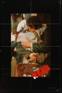 3b677 REDS 1sh '81 Warren Beatty as John Reed & Diane Keaton in Russia!