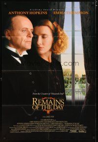 3b679 REMAINS OF THE DAY int'l 1sh '93 Anthony Hopkins, James Fox, Christopher Reeve