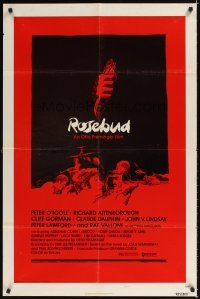 3b696 ROSEBUD style B 1sh '75 Otto Preminger, completely different art by Saul Bass!