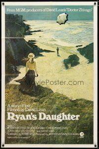 3b702 RYAN'S DAUGHTER style A 1sh '70 David Lean, Sarah Miles, Lesser beach art!