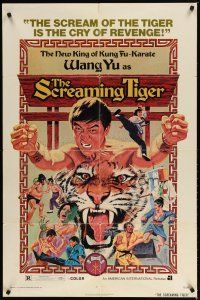 3b719 SCREAMING TIGER 1sh '73 Lung Chien's Tang ren piao ke, martial arts!