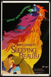 3b770 SLEEPING BEAUTY style A 1sh R70 Walt Disney cartoon fairy tale fantasy classic!