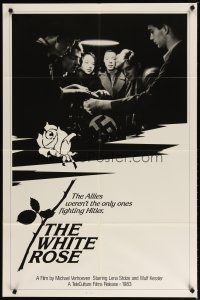3b956 WHITE ROSE 1sh '83 Die WeiBe Rose, Lena Stolze, Wulf Kessler, WWII!