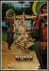 3b958 WHITE SLAVE 1sh '85 Schiave bianche: violenza in Amazzonia, art of natives & sexy woman!