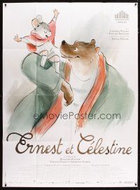 3c394 ERNEST & CELESTINE French 1p '12 cute cartoon about a mouse and a bear, great image!