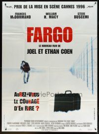 3c405 FARGO French 1p '96 a homespun murder story from the Coen Brothers, different image!