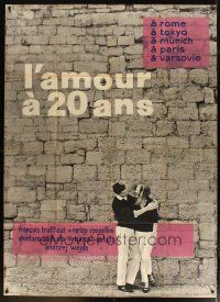3c503 LOVE AT TWENTY style A French 1p '62 Truffaut, Wajda, Ophuls, Rossellini & Ishihara!