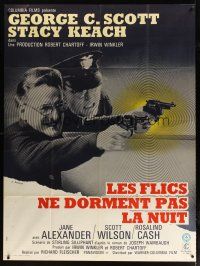 3c530 NEW CENTURIONS French 1p '72 George Scott, Stacy Keach, a story about cops written by a cop!