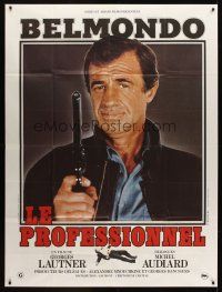 3c565 PROFESSIONAL French 1p '81 Georges Lautner's Le Professionnel, Jean-Paul Belmondo!