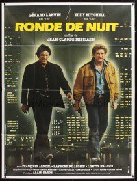3c590 RONDE DE NUIT French 1p '84 Lanvin, Mitchell, Jean-Claude Missiaen political crime thriller!