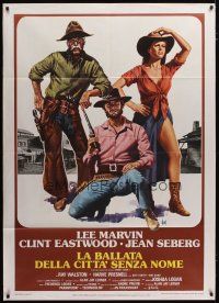 3c250 PAINT YOUR WAGON Italian 1p R70s art of Clint Eastwood, Lee Marvin & pretty Jean Seberg!