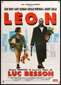 3c255 PROFESSIONAL Italian 1p '95 Luc Besson's Leon, Jean Reno, youngest Natalie Portman!
