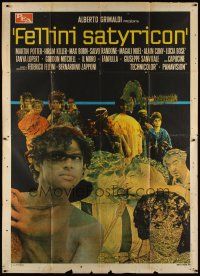 3c048 FELLINI SATYRICON Italian 2p '70 Federico's Italian cult classic, Rome before Christ!