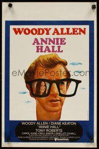3e647 ANNIE HALL Belgian '77 totally different art of Woody Allen & Diane Keaton!