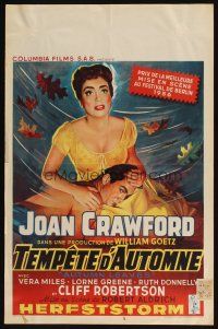 3e648 AUTUMN LEAVES Belgian '56 Cliff Robertson was young & eager and Joan Crawford was lonely!