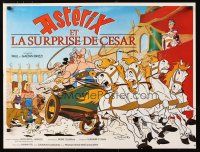 3e237 ASTERIX VS. CAESAR French 23x32 '85 art of comic characters by Albert Uderzo!