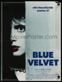 3e285 BLUE VELVET French 15x21 '87 directed by David Lynch, sexy Isabella Rossellini!