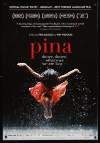 3e059 PINA German 27x39 '11 Wim Wenders directed documentary about choreographer Pina Bausch!