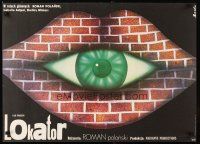 3e014 TENANT Polish 23x33 '77 Le Locataire, Roman Polanski, wild Socha art of eye in wall!